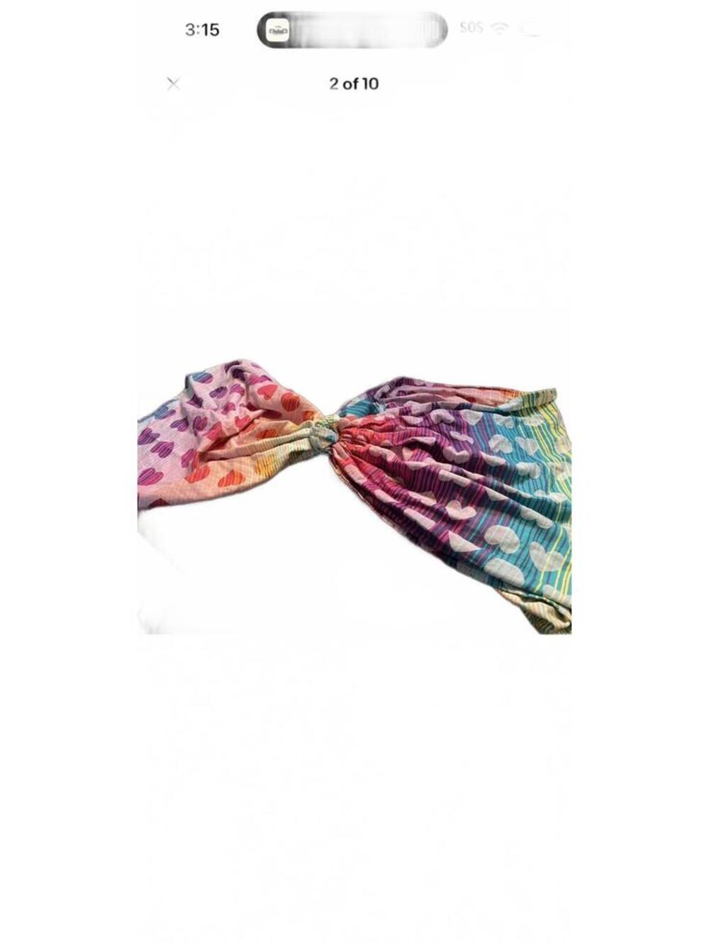 Tula Love Athena Ring sling L/XL Rainbow Heart Patterned - Picture 3 of 9